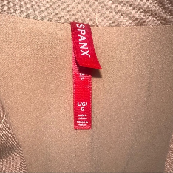 NWT SPANX Ponte Vest Dress Toffee Tan Large Business Casual Figure Flattering - Picture 9 of 15